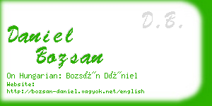 daniel bozsan business card